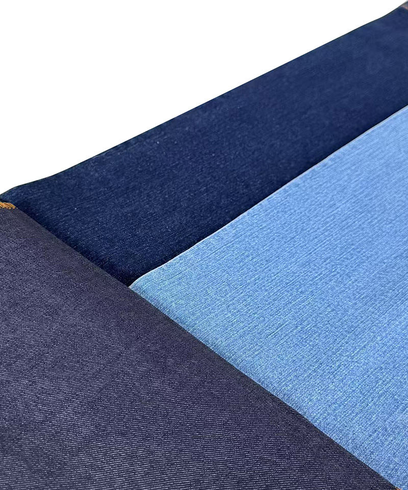 Slub-9997#INDIGO-3/1 Twill-9oz-High stretch-Cold feeling-denim fabric#70010