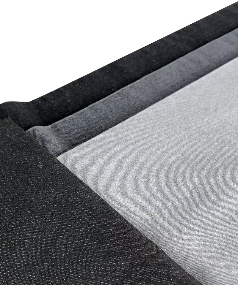 -7003#Black-3/1 Twill-9.9oz-Non-stretch-denim fabric#10020