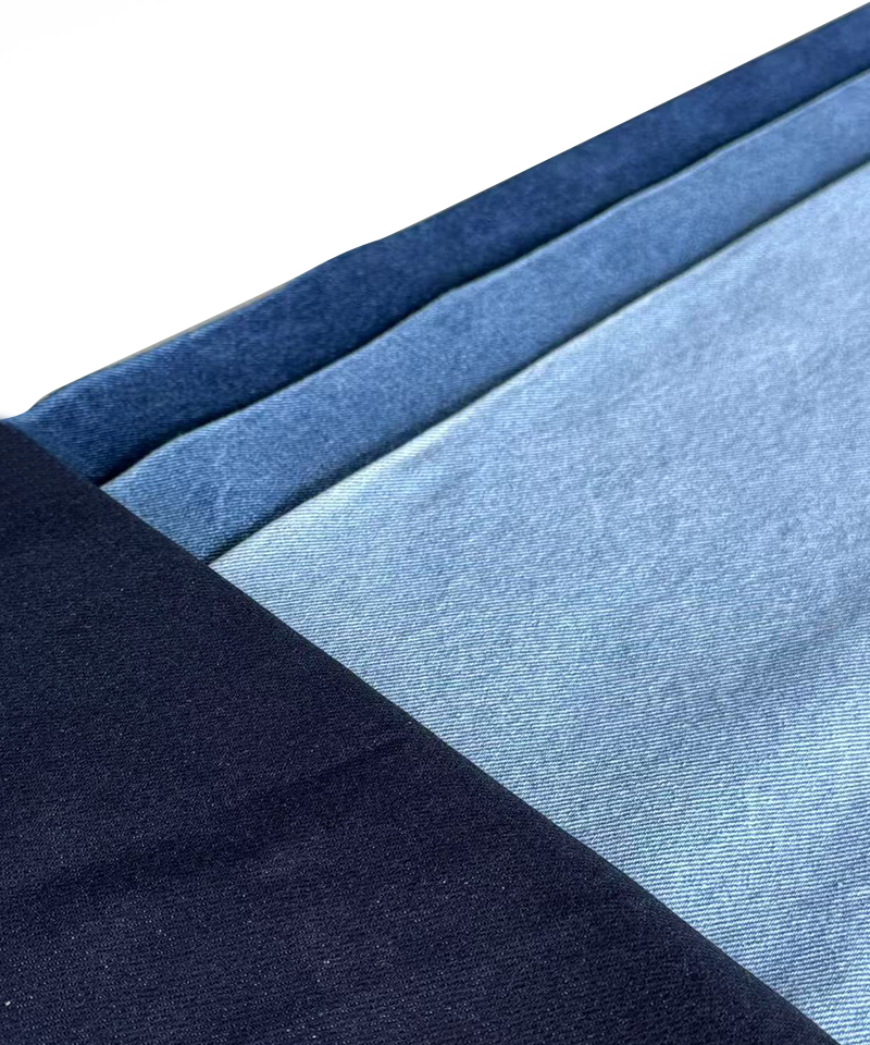-250219-5#Indigo-3/1 Twill-9.5oz-Non-stretch-Lyocell-Cold feeling-denim fabric#10075